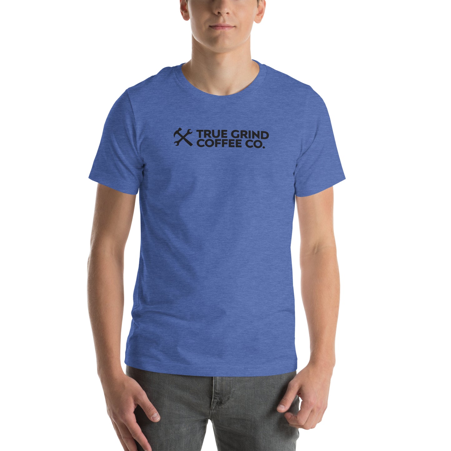 Unisex t-shirt featuring True Grind Coffee Co logo