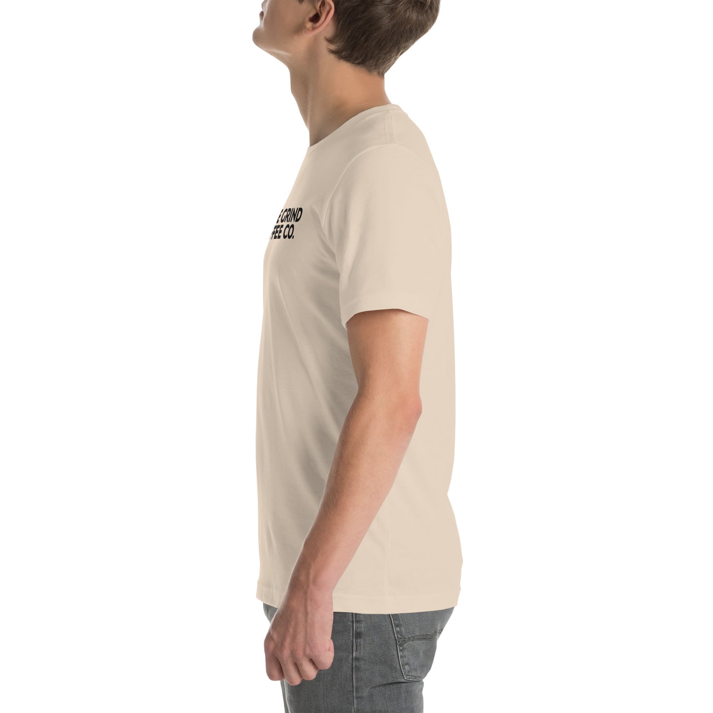 Unisex t-shirt featuring True Grind Coffee Co logo