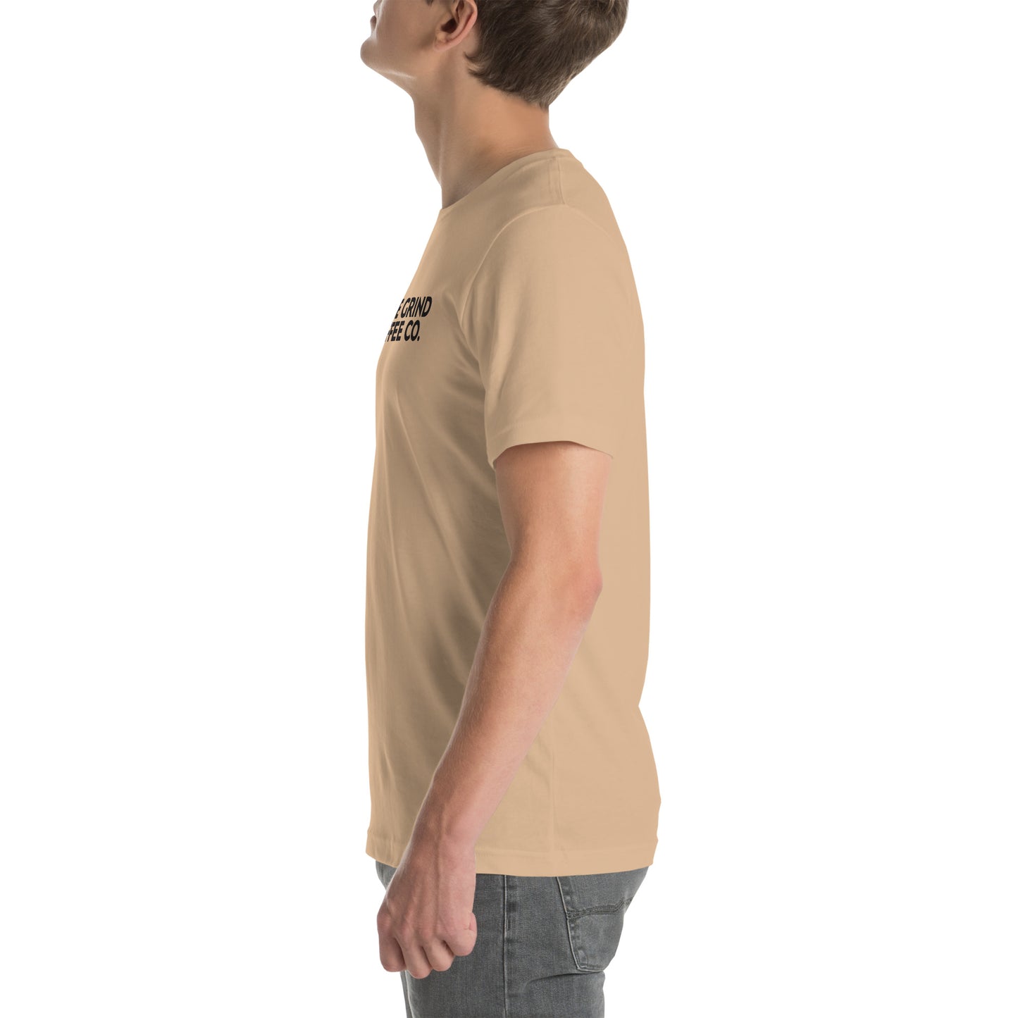 Unisex t-shirt featuring True Grind Coffee Co logo
