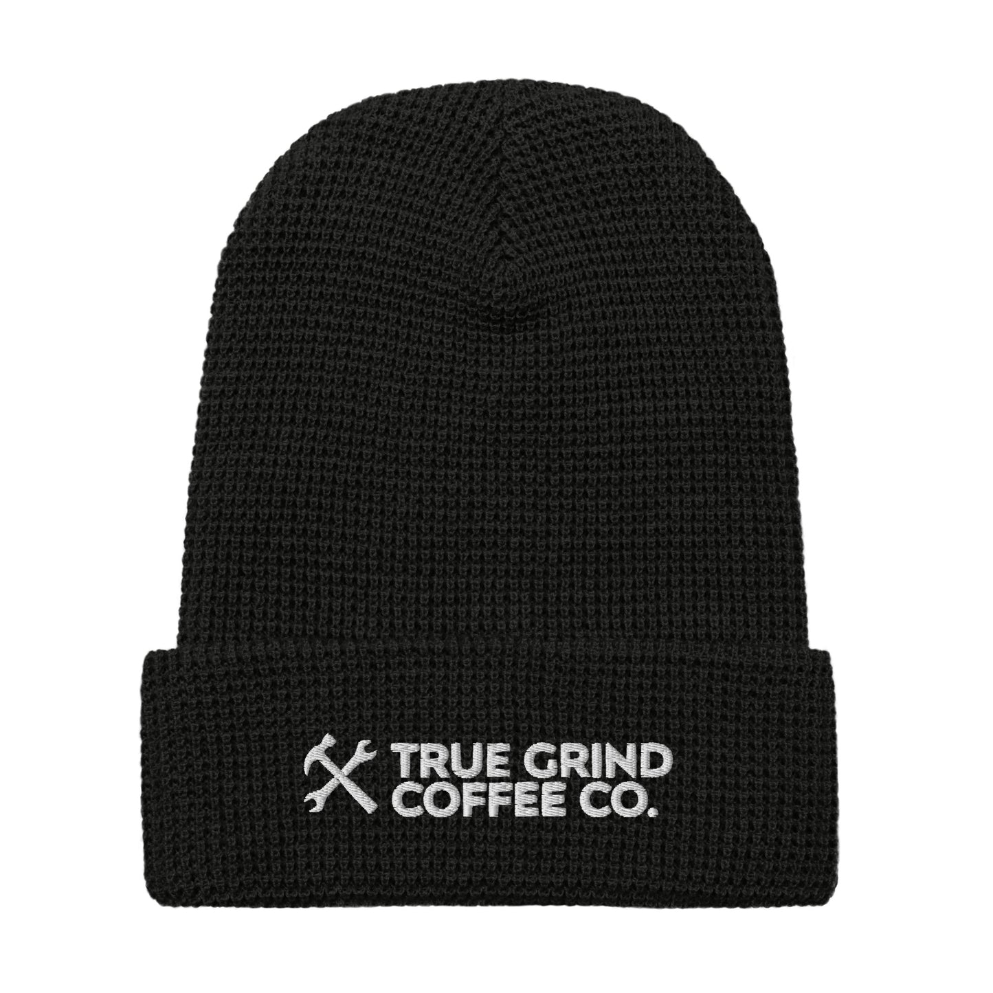 Waffle beanie featuring True Grind Coffee Co logo